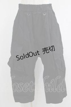 画像1: Deorart / サスベルト付ビッグポケット・カーゴパンツ  黒 H-25-01-26-027-PU-PA-KB-ZH