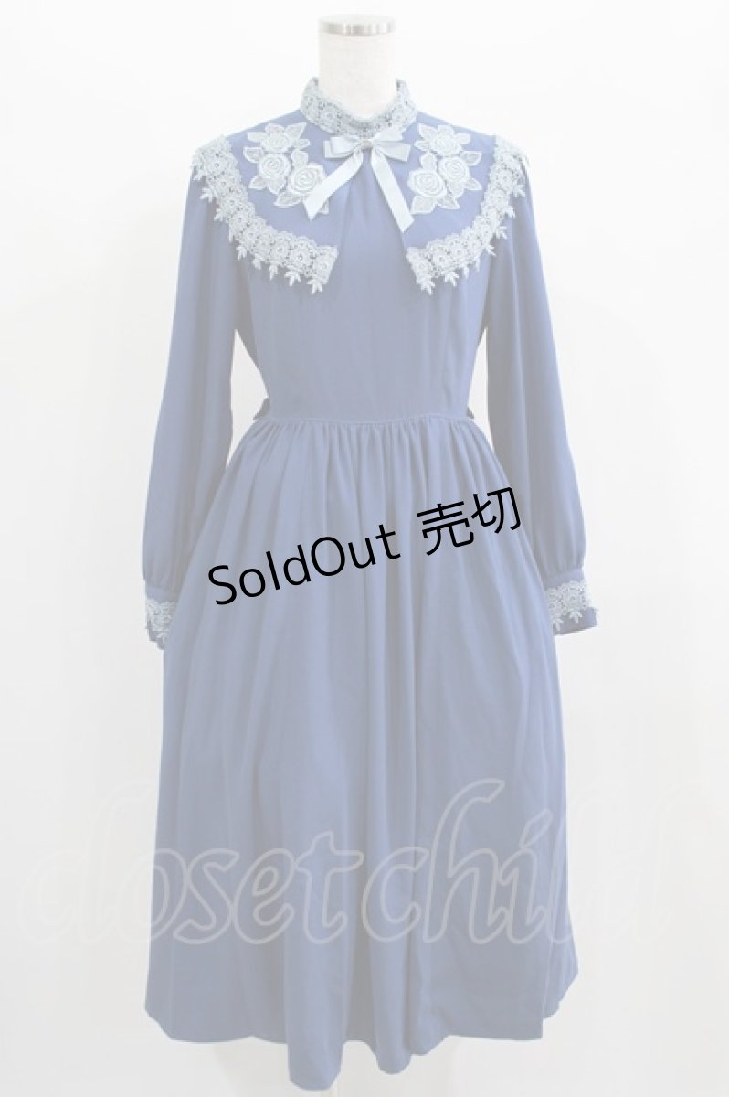 画像1: Innocent World / コーデリアローズワンピース M ロイヤルブルー×ライトブルー/Royal Blue×Light blue H-25-01-27-017-IW-OP-NS-ZH (1)
