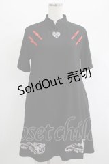 LISTEN FLAVOR / ドラゴンシュアンシーチャイナワンピ Free ブラック H-25-01-28-025-PU-OP-NS-ZH