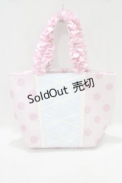 画像1: Maison de FLEUR / Disney Collection『TOY STORY』ボー・ピープ/フリルハンドルトートバッグ  ピンク H-25-01-28-057-LO-BG-NS-ZH