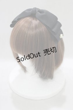 画像1: m petit by misako / NINA'sコラボ AM*NIリボンカチューシャ  ブラック H-25-01-28-068-LO-AC-NS-ZH