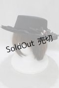 axes femme / 巻きバラレースカンカン帽 Free ブラック H-25-01-28-076-AX-AC-NS-ZH