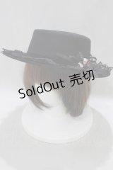 axes femme / 巻きバラレースカンカン帽 Free ブラック H-25-01-28-076-AX-AC-NS-ZH