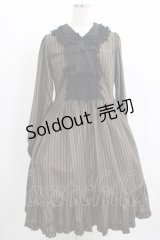Physical Drop / レース衿ワンピース Free ストライプブラウン H-25-01-28-009-LO-OP-NS-ZH