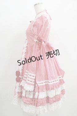画像2: BABY,THE STARS SHINE BRIGHT / ギンガムチェック巻きバラドールワンピース（サンプル品） Free エンジ H-25-01-28-002-BA-OP-NS-ZH