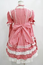 画像3: BABY,THE STARS SHINE BRIGHT / ギンガムチェック巻きバラドールワンピース（サンプル品） Free エンジ H-25-01-28-002-BA-OP-NS-ZH (3)