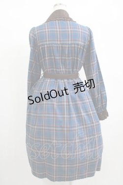 画像3: Innocent World / オリアナチェックワンピース M101cm丈 ブルー H-25-01-28-020-IW-OP-NS-ZH