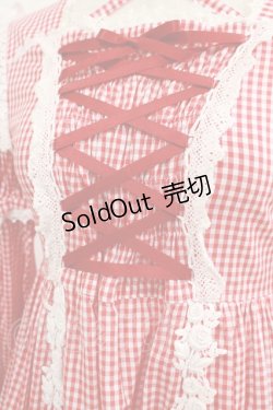 画像4: BABY,THE STARS SHINE BRIGHT / ギンガムチェック巻きバラドールワンピース（サンプル品） Free エンジ H-25-01-28-002-BA-OP-NS-ZH