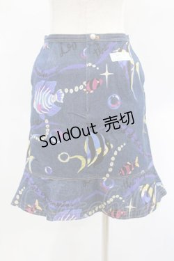 画像2: MILK / fishデニムスカート  青 H-25-01-29-1016-ML-SK-KB-ZH