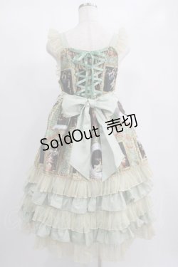 画像3: BABY,THE STARS SHINE BRIGHT / バロックを探して〜天使が祝福する至福の美術館巡り〜柄ロングフリルジャンパースカート Free ガブリエル（若草） H-25-01-29-008-BA-OP-NS-ZH