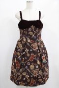 Jane Marple / ロイヤルコレクションゴブランのキャミワンピース  エンジ H-25-01-30-004-JM-OP-KB-ZT411
