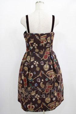 画像3: Jane Marple / ロイヤルコレクションゴブランのキャミワンピース  エンジ H-25-01-30-004-JM-OP-KB-ZT411