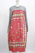 Jane Marple Dans Le Salon / Sewing kitコラボレーションドレス  rose×mix gray H-25-01-30-003-JM-OP-KB-ZT439