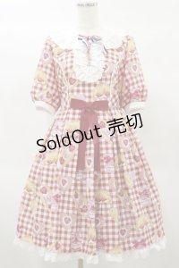 Angelic Pretty / いちごBread Bakeryワンピース Free レッド H-25-02-01-077-AP-OP-NS-ZH