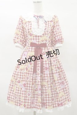 画像1: Angelic Pretty / いちごBread Bakeryワンピース Free レッド H-25-02-01-077-AP-OP-NS-ZH