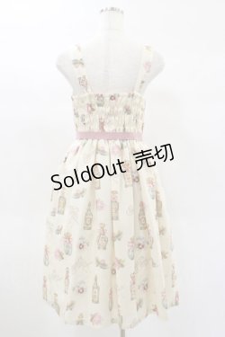 画像2: Emily Temple cute / Revivalノースリーブワンピース  Queen Marie柄アイボリー H-25-02-02-043-ET-OP-KB-ZH