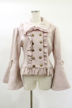 画像1: ATELIER PIERROT / Alettaショートコート 1 ピンク H-25-02-02-055-EL-CO-KB-ZT-C042