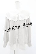 an another angelus / シアーケープカラーブラウス Free L/BEIGE H-25-02-02-1043-CA-BL-NS-ZH