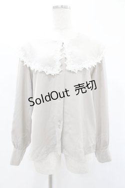画像1: an another angelus / シアーケープカラーブラウス Free L/BEIGE H-25-02-02-1043-CA-BL-NS-ZH