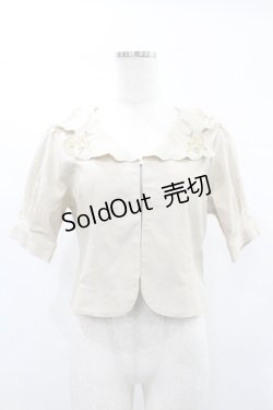 画像1: an another angelus / ハンカチ刺繍開衿ジャケット Free L/BEIGE H-25-02-02-1063-CA-JA-NS-ZH