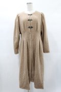 an another angelus / 金具使いノーカラーコート Free PINK BEIGE H-25-02-02-1066-CA-CO-NS-ZT-C064