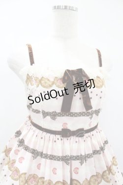 画像4: Angelic Pretty / Sweet Cream Houseハイウエストジャンパースカート Free いちごミルク H-25-02-02-1009-AP-OP-NS-ZH