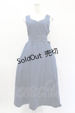 画像1: Maison de FLEUR / Belle/ワンピース Free インディゴ H-25-02-02-1011-LO-OP-NS-ZH