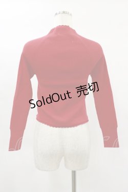 画像2: Katie / FRENCH TOUCH scallop short cardigan  RED H-25-02-02-011-LO-TO-KB-ZH