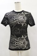 Jean Paul GAULTIER / オパール加工シアートップス 40 ブラック H-25-02-02-012-GO-TO-KB-ZH
