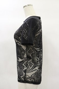画像3: Jean Paul GAULTIER / オパール加工シアートップス 40 ブラック H-25-02-02-012-GO-TO-KB-ZH