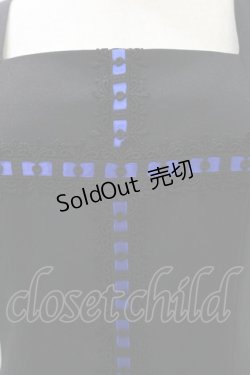 画像5: Moi-meme-Moitie / レース十字架ジャンパースカート  ブラック×ネイビー H-25-02-02-040-MO-OP-KB-ZH