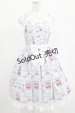 画像1: metamorphose / Disney Alice in Wonderlandジャンパースカートセット サイズ1 サックス H-25-02-03-005-ME-OP-NS-ZH