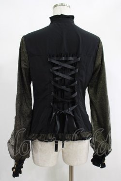 画像3: metamorphose / スタンドカラーチュールスリーブブラウス サイズ1 ブラック H-25-02-03-051-ME-BL-NS-ZH