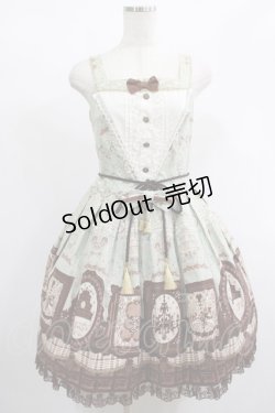 画像1: Angelic Pretty / Musee du Chocolat切替ジャンパースカート Free ミント H-25-02-03-1001-AP-OP-NS-ZH