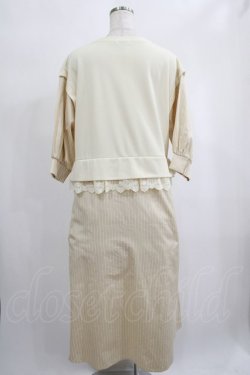 画像3: axes femme / ドッキングシャツワンピース M アイボリー H-25-02-03-1028-AX-OP-NS-ZH