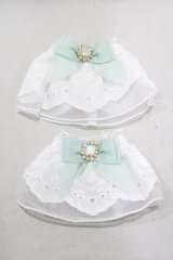 RoseMarie seoir / lace cuffs  オフ/ミント H-25-02-03-1056-LO-ZA-NS-ZH