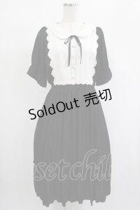 axes femme / シアーストライプワンピース M ブラック H-25-02-03-1010-AX-OP-NS-ZH