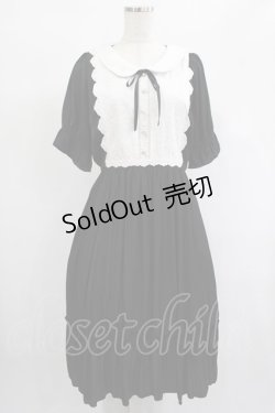 画像1: axes femme / シアーストライプワンピース M ブラック H-25-02-03-1010-AX-OP-NS-ZH