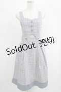 F i.n.t / ビスチェ風カッティングチェックジャンパースカート Free NAVY×PK H-25-02-03-1023-CA-OP-NS-ZH