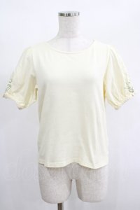 F&A / スズラン刺繍パフT Free IVORY H-25-02-03-054-LO-TO-NS-ZH