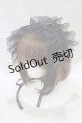 MARBLE / チュールヘッドドレス  ブラック H-25-02-03-080-GO-AC-NS-ZH