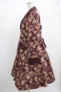 画像2: metamorphose / ゴブラン風くまちゃんコートワンピース サイズ1 ボルドー H-25-02-03-009-ME-CO-NS-ZH