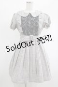 Ank Rouge / チェックプリーツワンピース M グレー H-25-02-03-018-CA-OP-NS-ZH