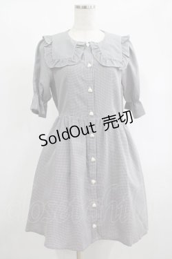 画像1: Ank Rouge / ハートボタンセーラーワンピース M ブラック H-25-02-03-022-CA-OP-NS-ZH