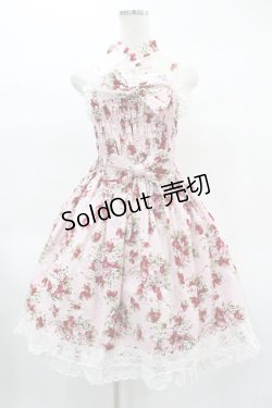 画像1: BABY,THE STARS SHINE BRIGHT / シュガーブーケ柄シャーリングプリンセスジャンパースカート Free ピンク H-25-02-04-1028-BA-OP-NS-ZH