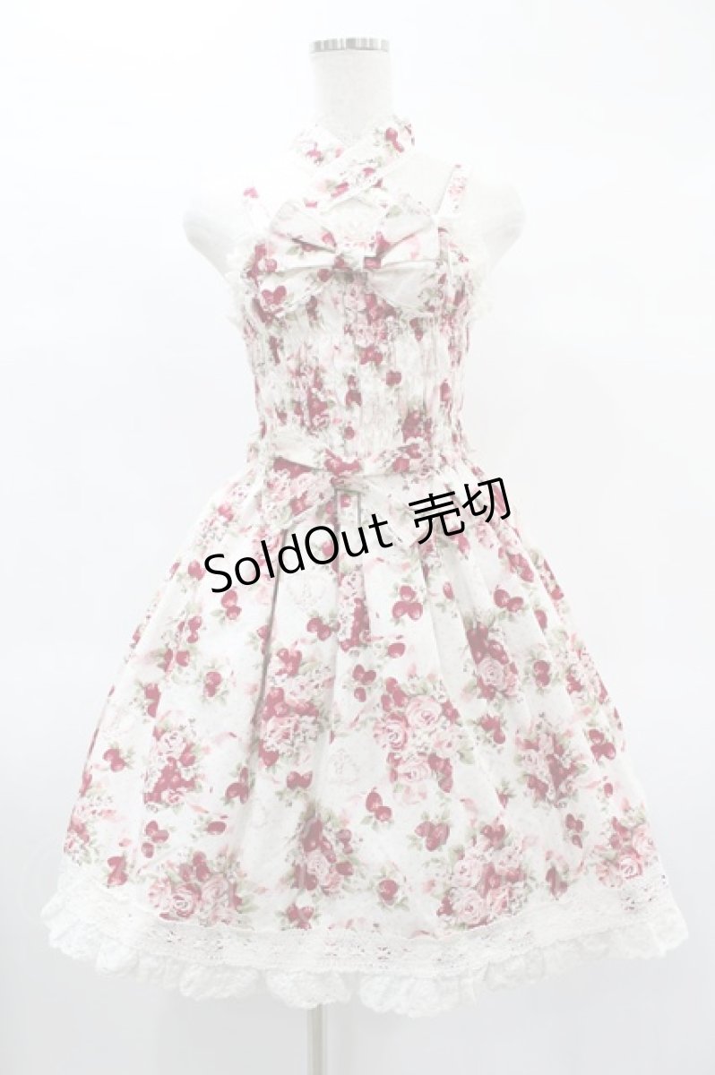 画像1: BABY,THE STARS SHINE BRIGHT / シュガーブーケ柄シャーリングプリンセスジャンパースカート Free オフ H-25-02-04-1029-BA-OP-NS-ZH (1)