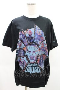MILKBOY / SUICIDE SQUAD LOGO TEE L ブラック H-25-02-05-1017-MB-TO-KB-ZH