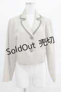 Fi.n.t / 配色パイピング使いジャケット Free L/BEIGE H-25-02-06-039-CA-JA-NS-ZH
