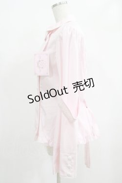 画像2: metamorphose / 【プラスサイズ】Little Nurse 長袖ブラウス プラスサイズ ピンク H-25-02-06-045-ME-BL-NS-ZH