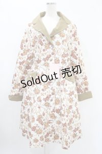 metamorphose / 【プラスサイズ】ゴブラン風くまちゃんコートワンピース プラスザイズ オフ白 H-25-02-06-006-ME-OP-NS-ZH